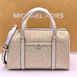 MICHAEL KORS JST TRAVEL MEDIUM DUFFLE SATCHEL CROSSBODY BAG